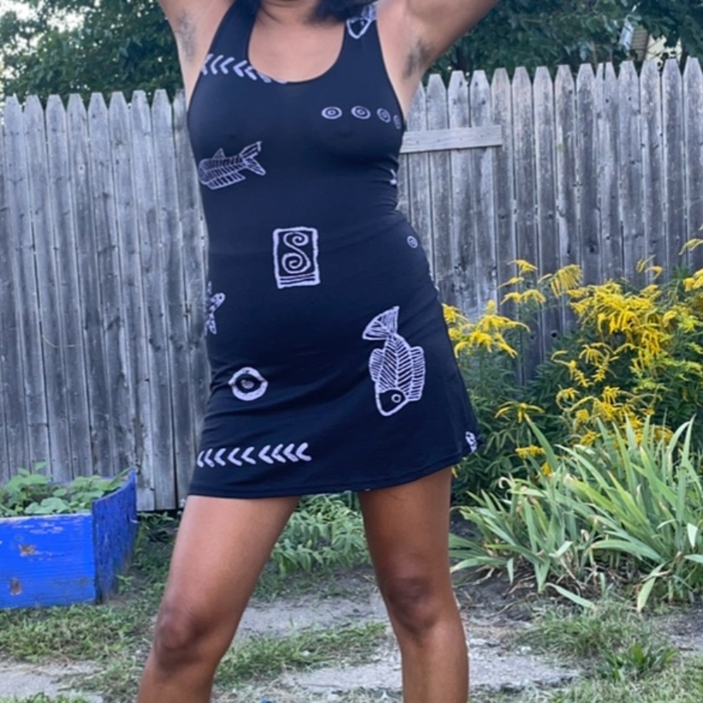 Vintage bodycon mini dress